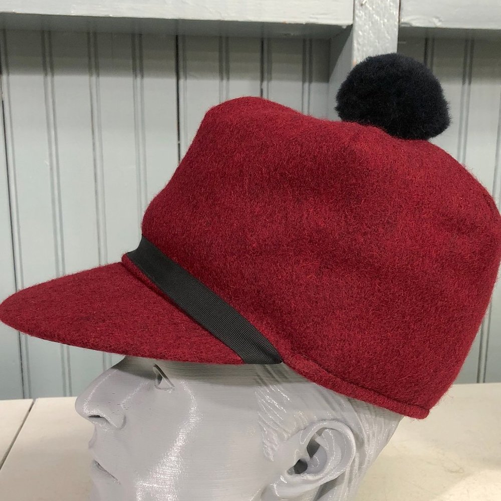 6 5/8 Langenberg Wool Winter Hat Langenberg Made USA Ear Flaps